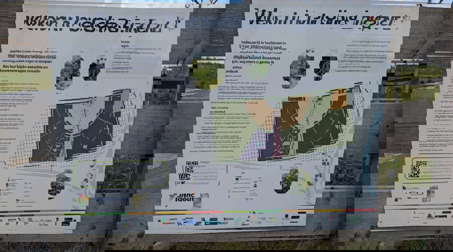 Voedselbos Lingehout informatiebord